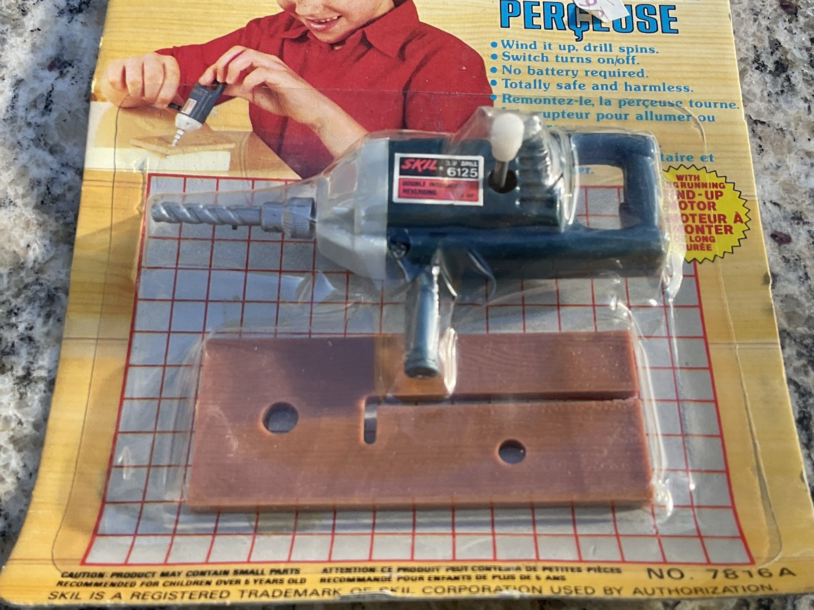 1988 Vintage Wind Up Skil Imperial Mini Power Tools Complete Set Lot Of 4