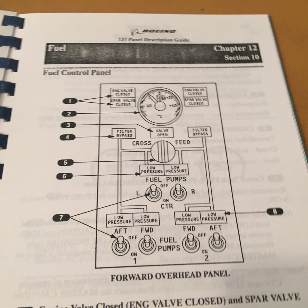 Boeing 737 Instrument Panel Description Guide