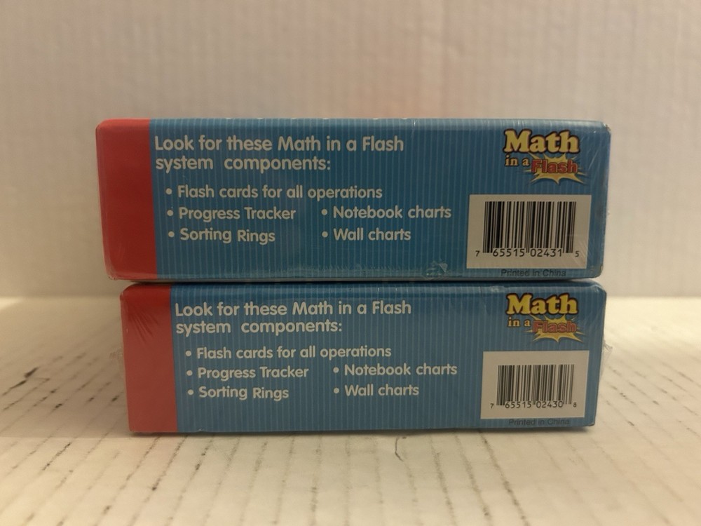EDUPRESS 169 Flash Cards Math in a Flash Addition + Subtraction