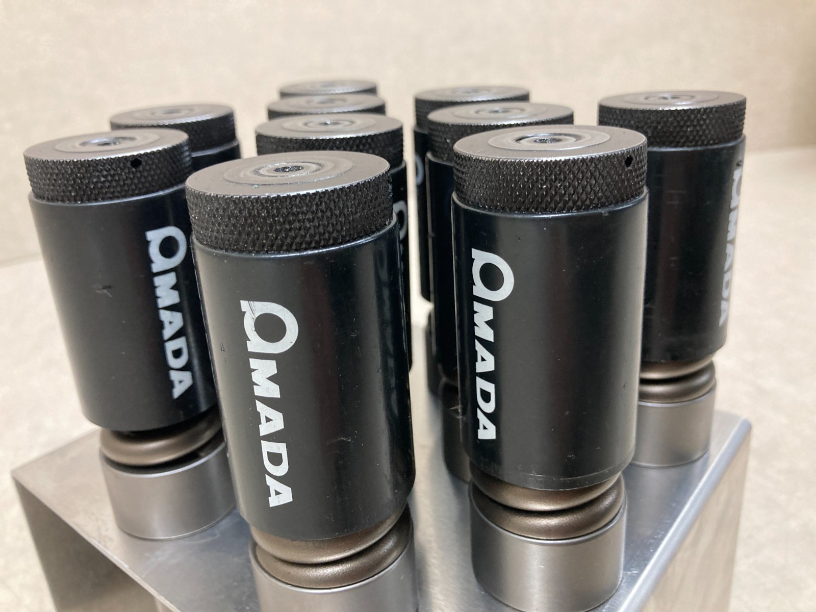 Lot of 10 Amada 1/2" Series 90 Spring Pack Guide EXP Punch Holder Press Tooling