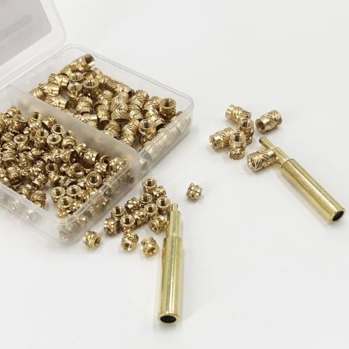 170Pcs Threaded Inserts Set Brass Heat Set Insert M3 M4 Insert Nut 170Pcs Kit