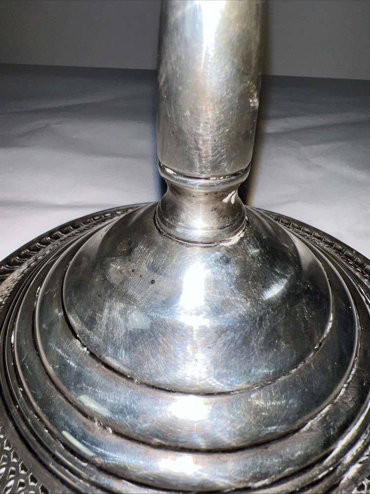 Empire Sterling Silver Weighted, Slotted, Godroon Bordered Compote