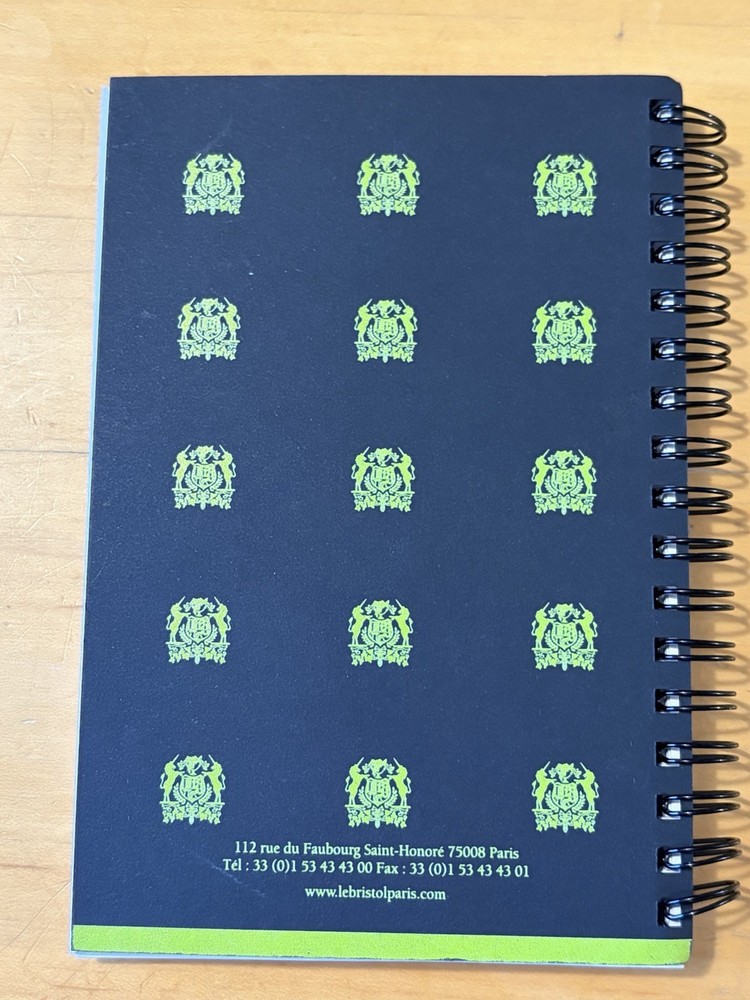 Hotel Le Bristol Paris Small Notepad