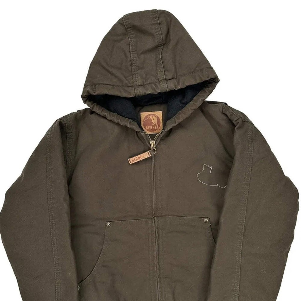 Age 10-12 Berne Jacket - Medium Brown Cotton