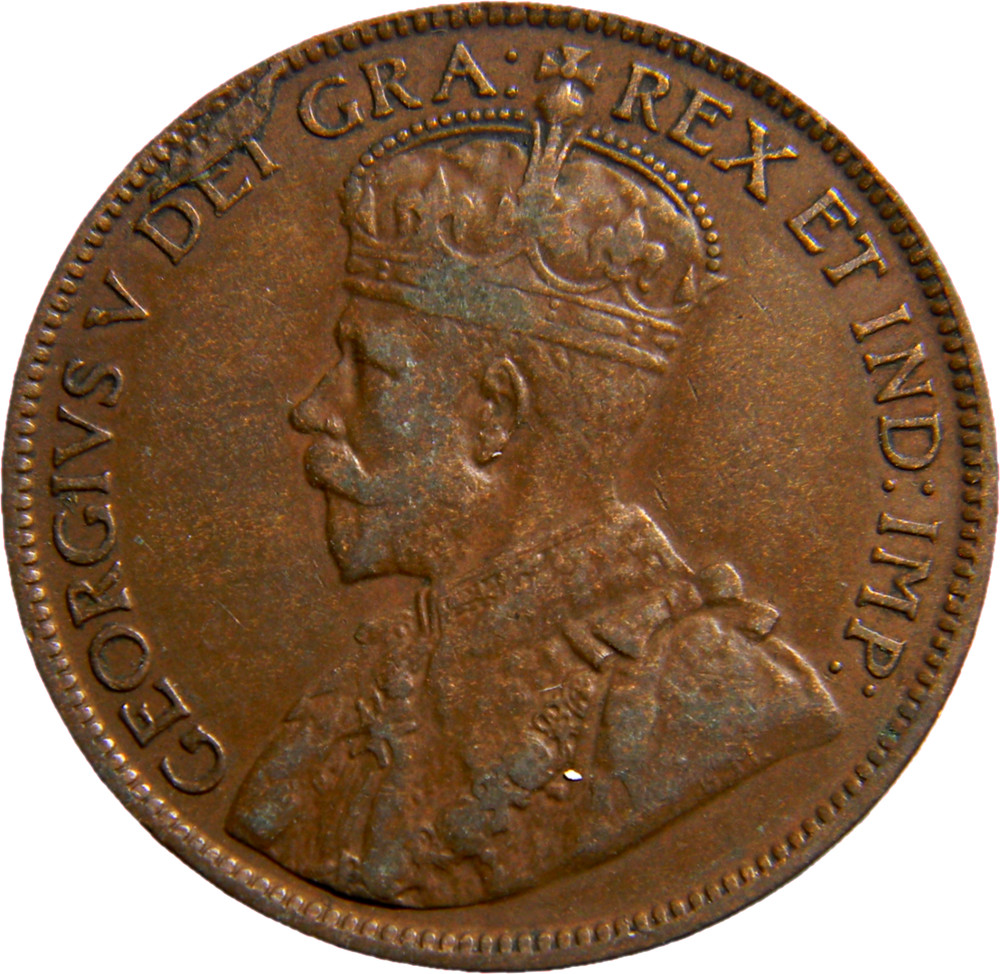 Canada 1918 One Cent (05457) Error over DEI