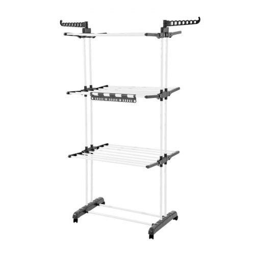 Clothes Drying Rack 4Tier Foldable Laundry Dryer Rack Metal Drying Racks