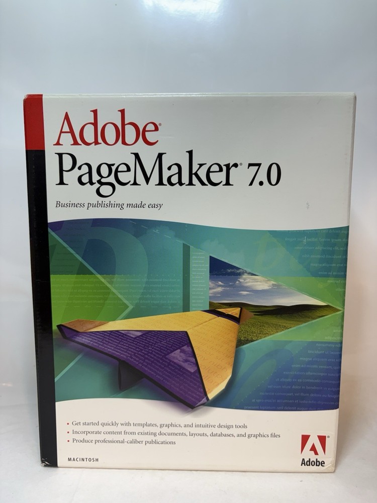 Adobe PageMaker 7.0 for Macintosh  Version