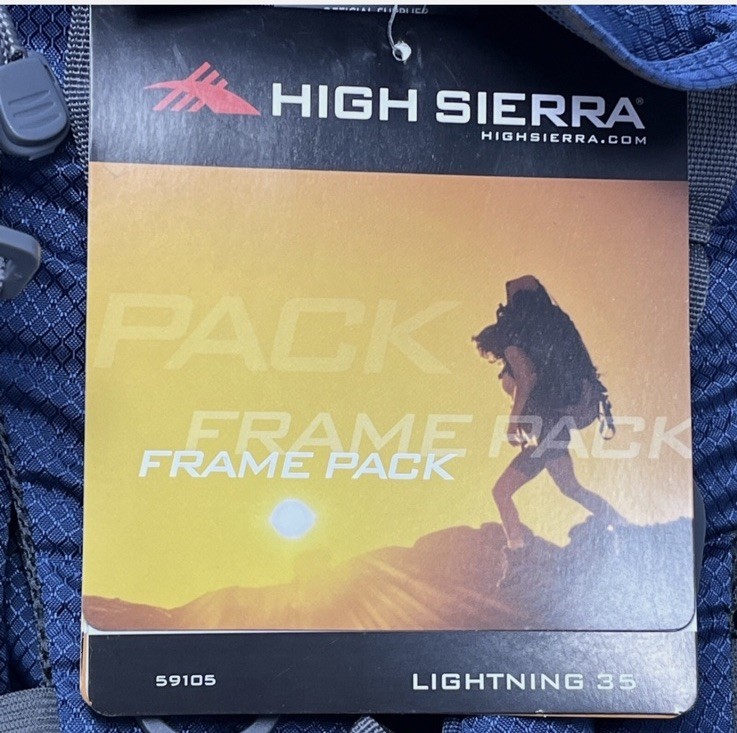 High Sierra Tech Series 59105 Lightning 35 Internal Frame Pack Hiking Backpack