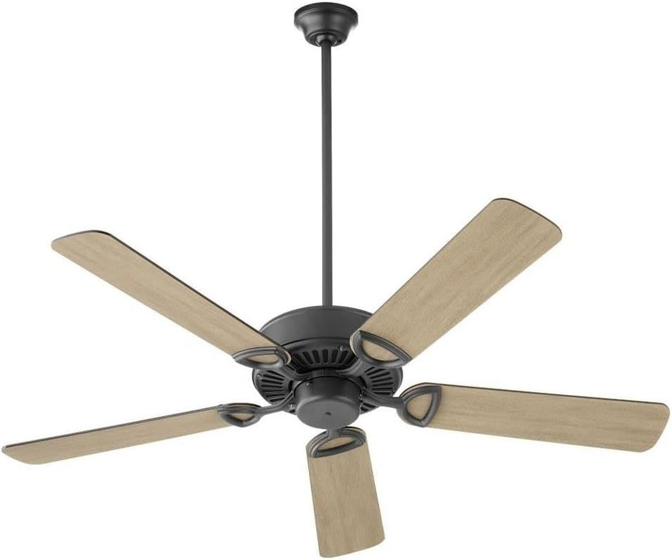 Quorum Estate 52" Ceiling Fan in Matte Black - Stylish & Efficient Lighting