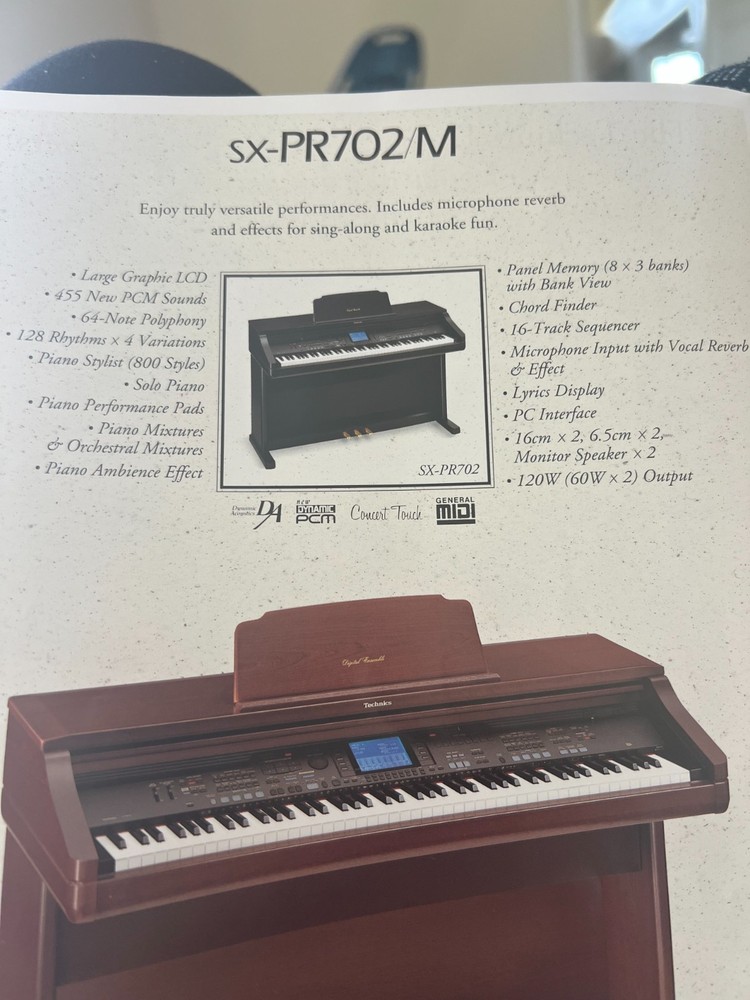 Technics Digital Piano Ensemble SX-PR702