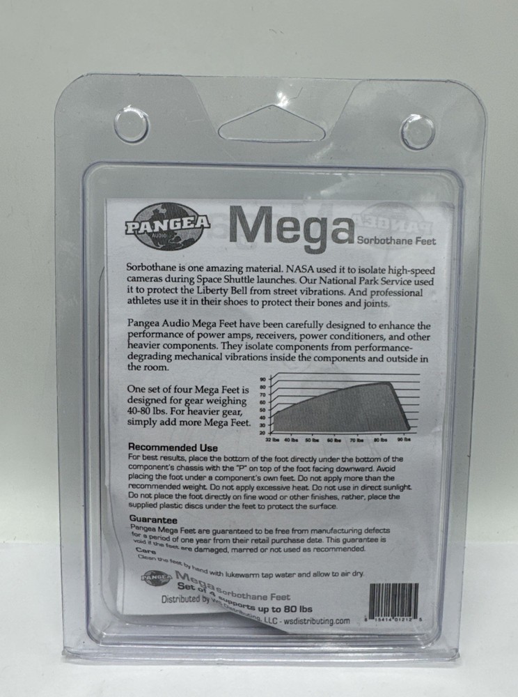Pangea Audio Mega Large Sorbothane Foot 4 Pack