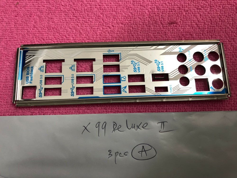 ASUS IO SHIELD for ASUS X99 DELUXE II , CLASS-B GOOD CONDITION