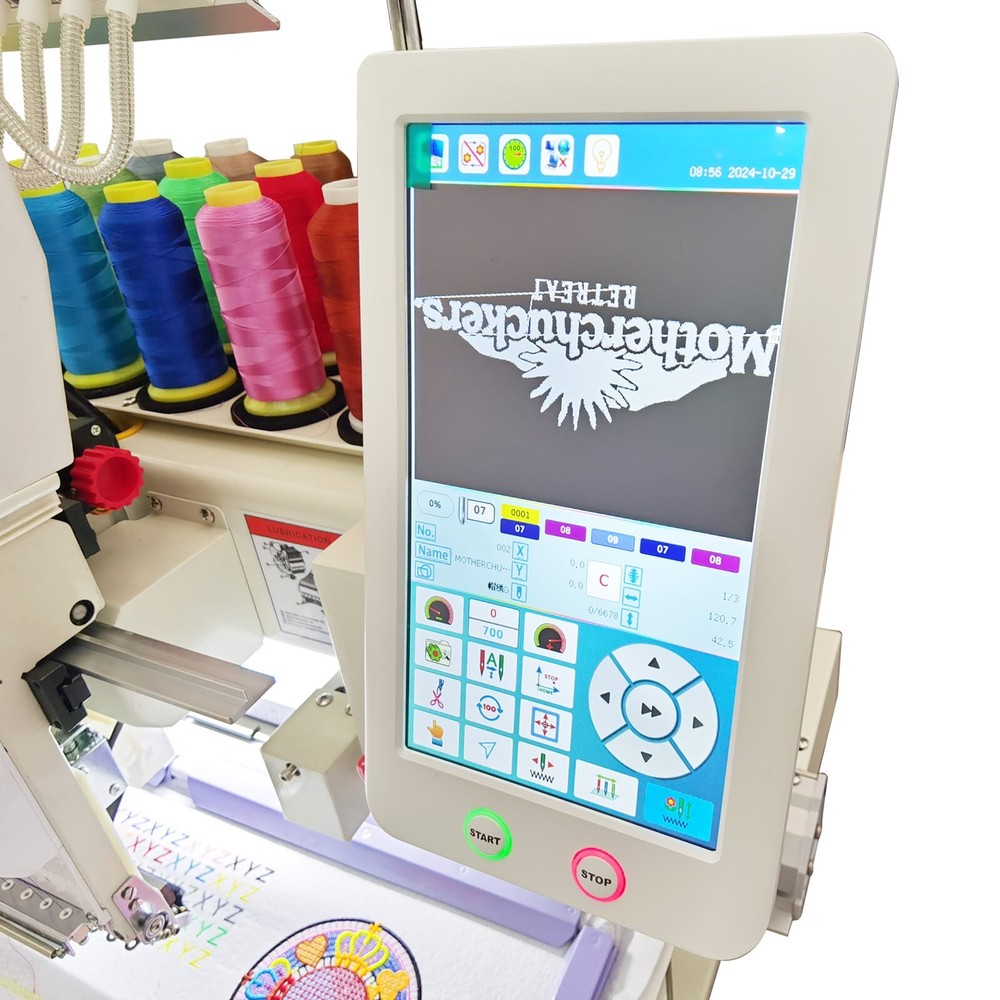 110V-220V Automatic Commercial Embroidery Machine Single Head 15 Needle