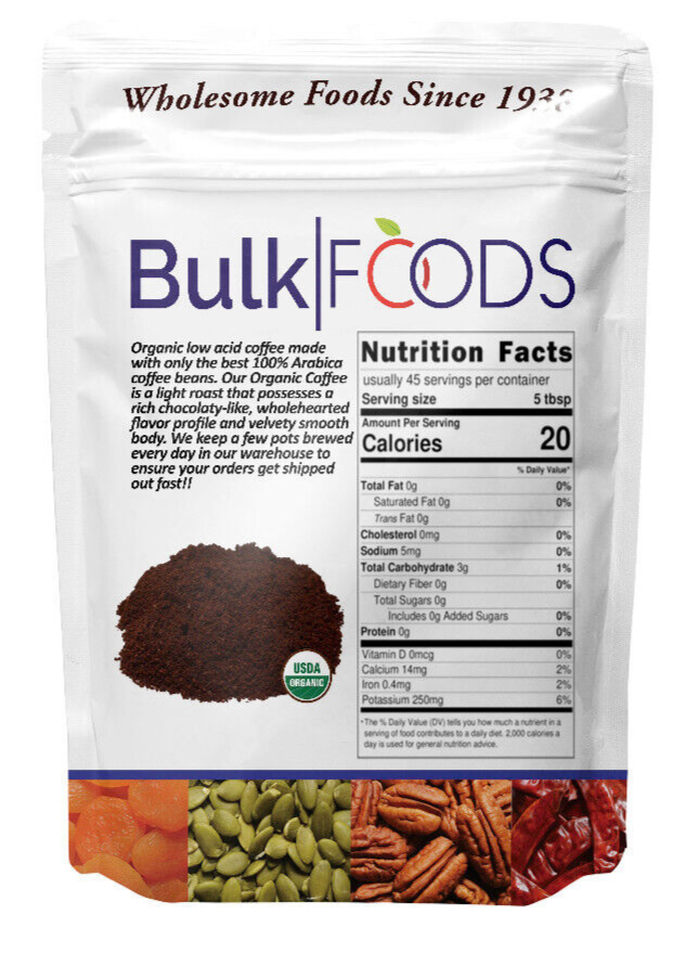 Organic Low Acid Coffee (1 lb)