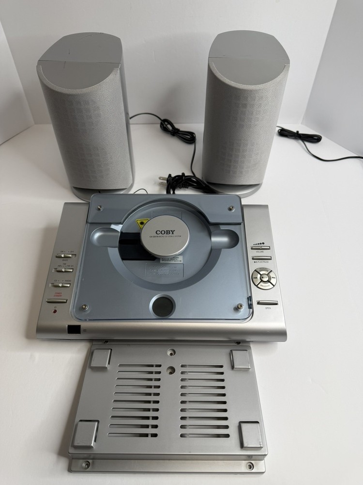 Coby CX-CD 376 Micro CD Stereo System Untested without Remote