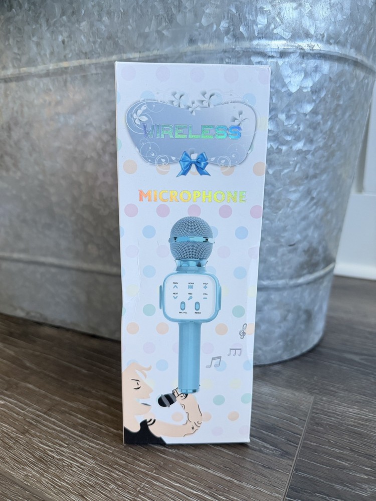 6-in-1 Wireless Karaoke Microphone- Pink