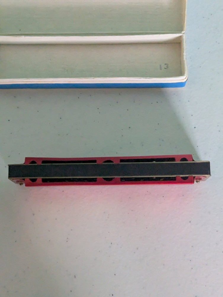 Harmonica with Box Golden Butterfly