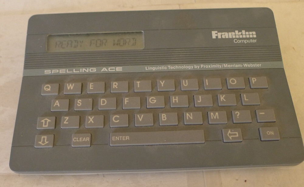 Franklin Computer Electronic Spelling Ace SA-98 from 1988 VINTAGE - TESTED
