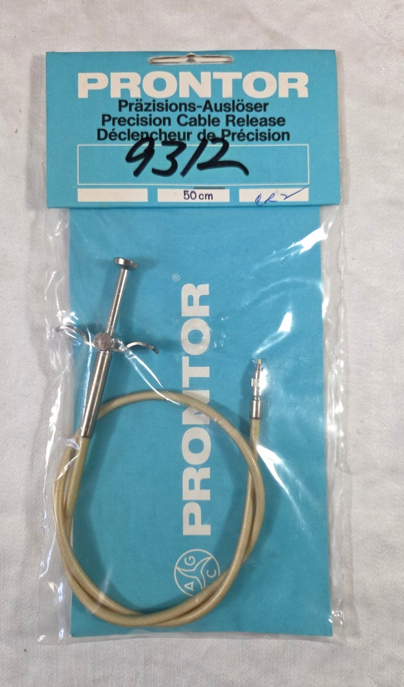 NEW - Prontor - Precision Cable Release Camera Shutter Release - 50 cm 19, 7 in.