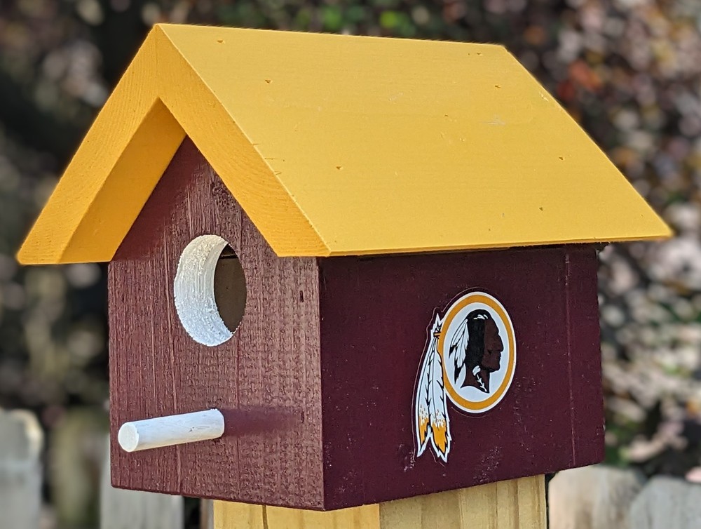 Washington Redskins Bird House