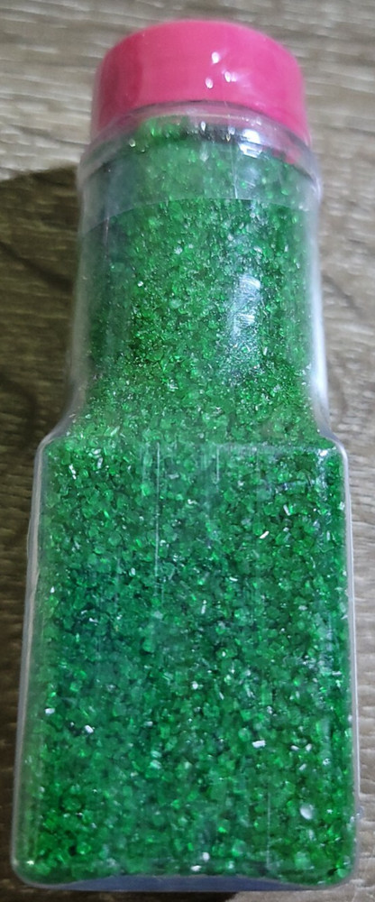 Cake Mate Green Sugar Crystals Cake Decorating 2.2oz Baking,Decorating