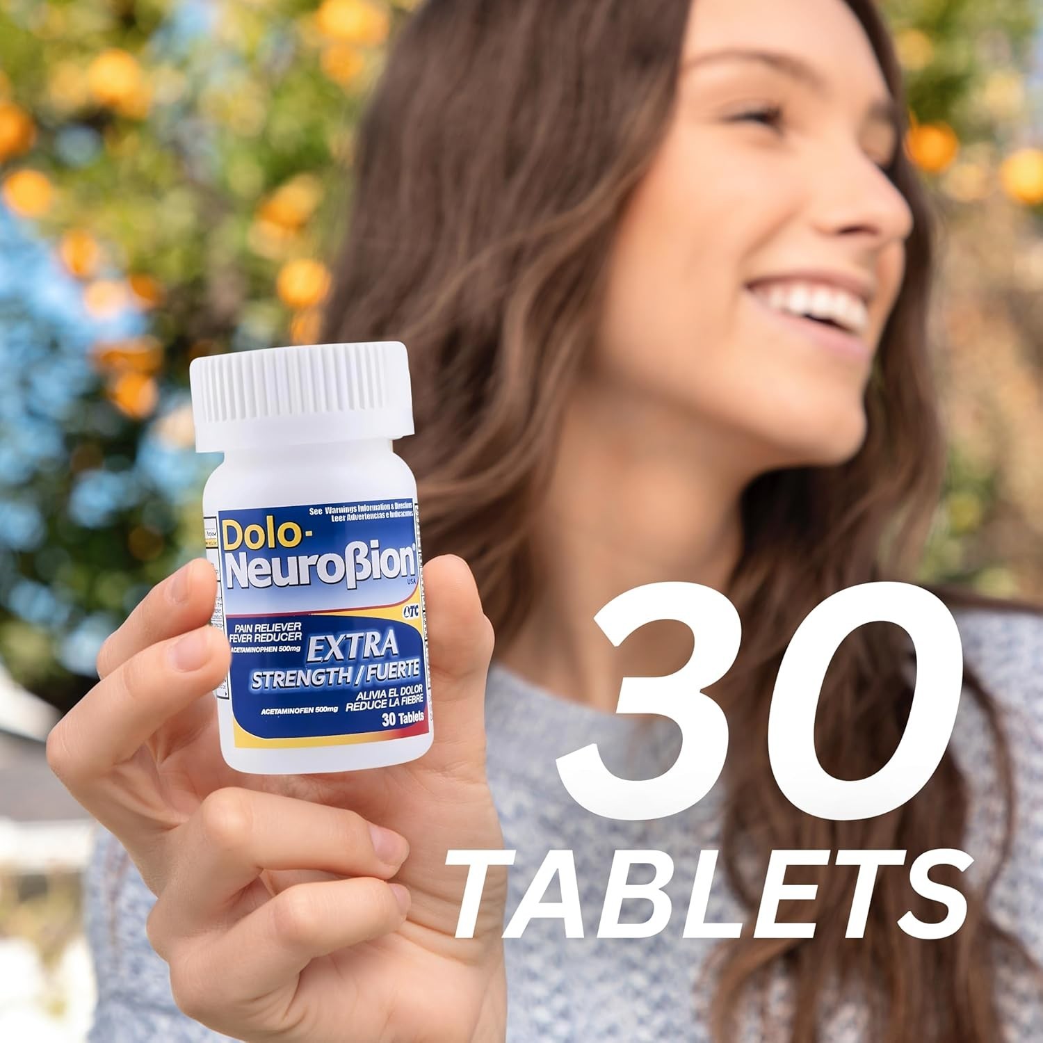 Dolo Neurobion 30 Tablets - Pain Reliever, Fever Reducer, Extra Strength, Fuerte