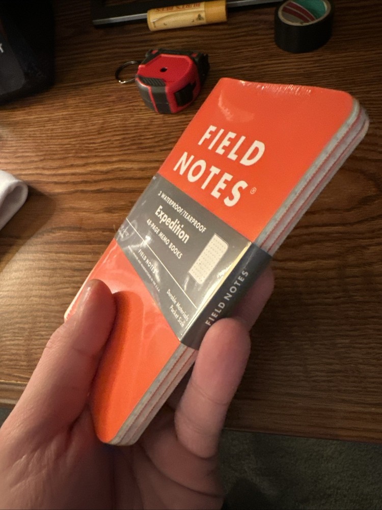 Waterproof Field Notes 3 Pack New Sealed