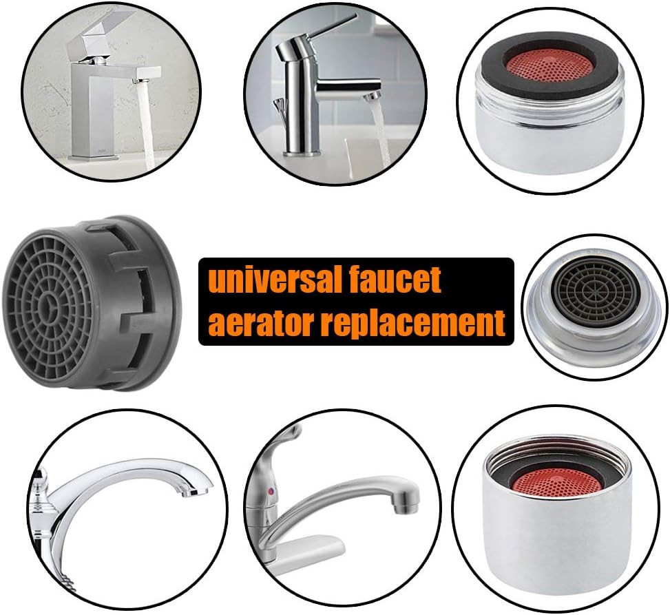 Faucet Areator, 4.75 GPM Insert Aerators 10 Pack Replacement Parts Only Work for