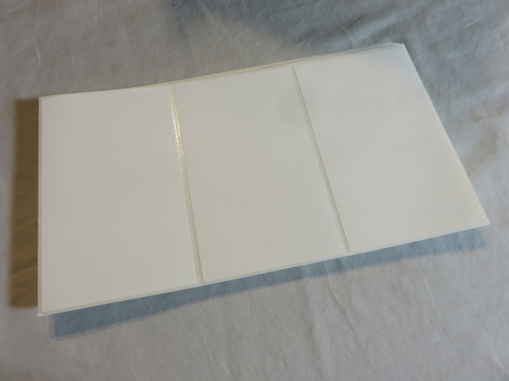 100 - 3" x 5" Blank White Sticker Labels