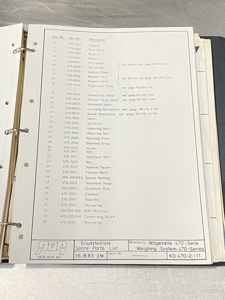 Precisa 250 80A 3000D Electronic Balance - Users Guide / Instructions Manual