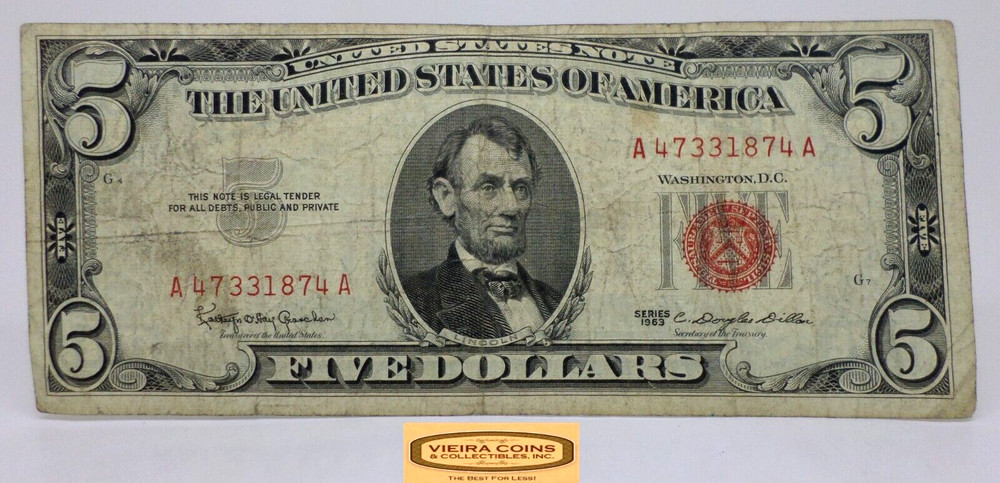 1963 Legal Tender $5 - #P30391NQ