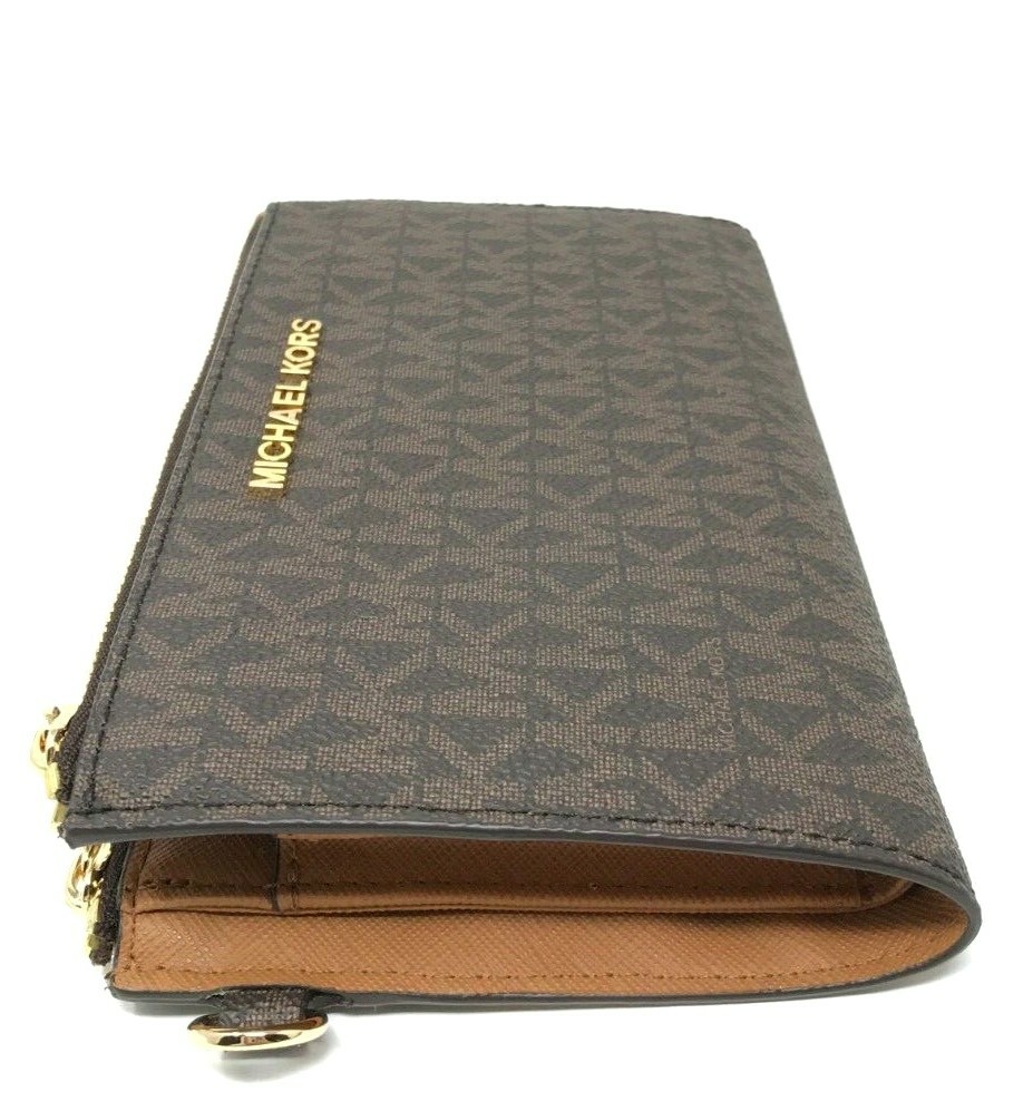 Michael Kors Jet Set Travel Double Zip Phone Wristlet Wallet