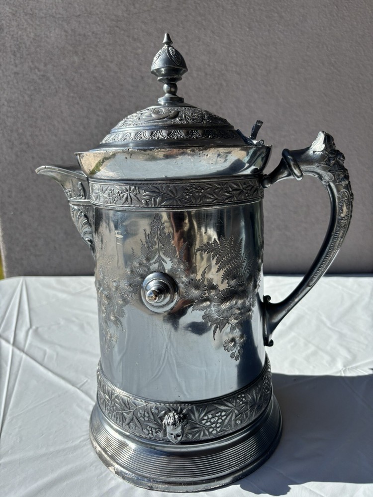 Meridian Silver Plate Pitcher 1868