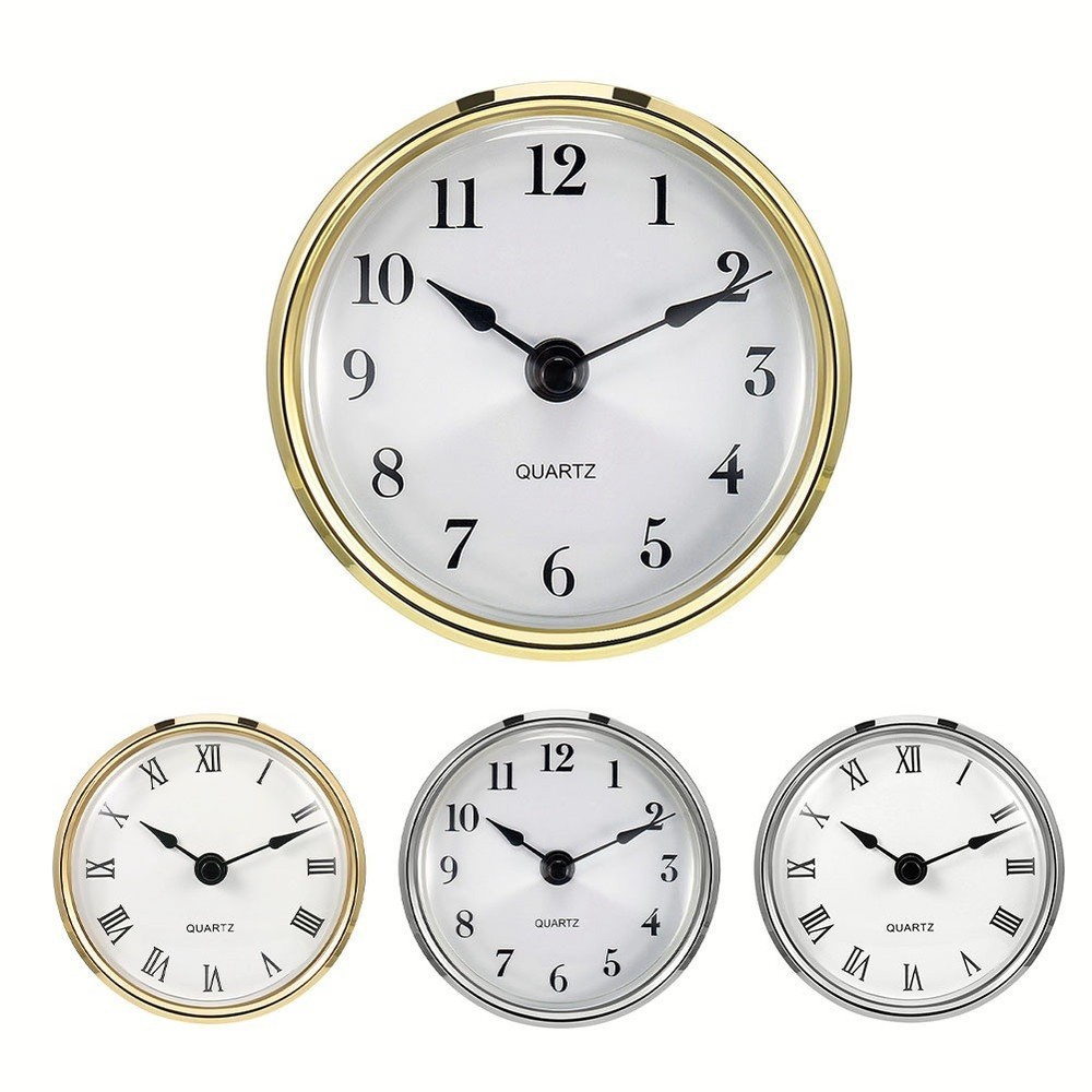 Plastic+electroplating Clock Insert Replacement Transparent Cover 80mm Brand New