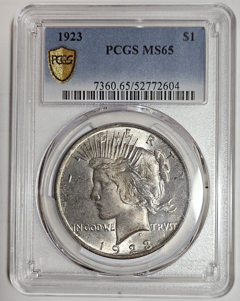 1923-P Silver Peace Dollar $1 PCGS MS65