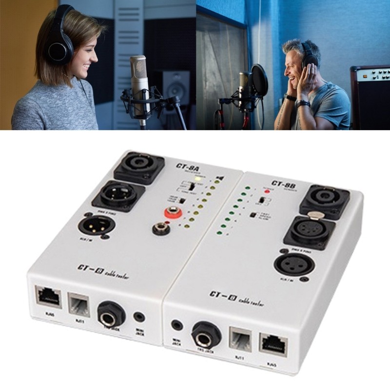 CT8 Multipurpose Audiotory Cable Tester for Stage and Studio Wiring Testing Tool