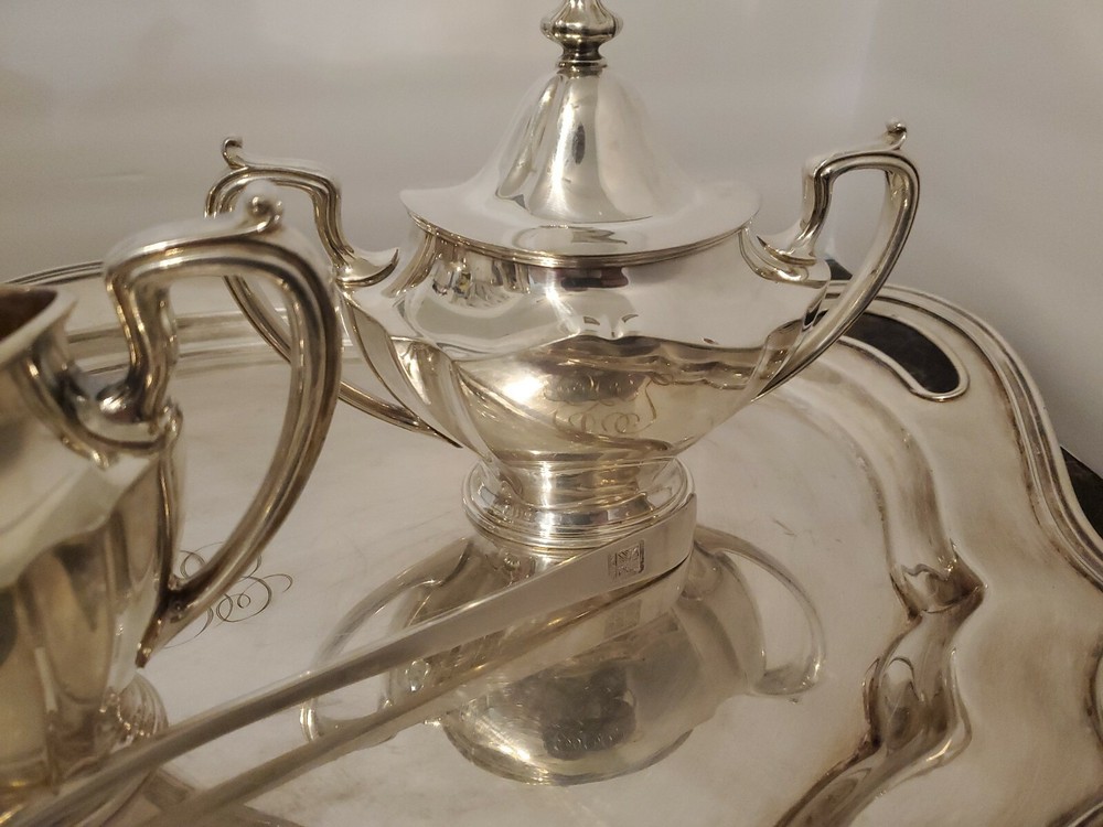 Reed And Barton Silver Plated Tee Set 3930 5 pieces set