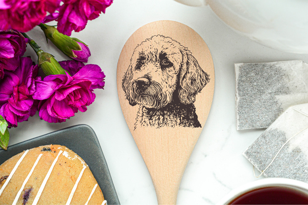 Doodle Side Wooden Spoon