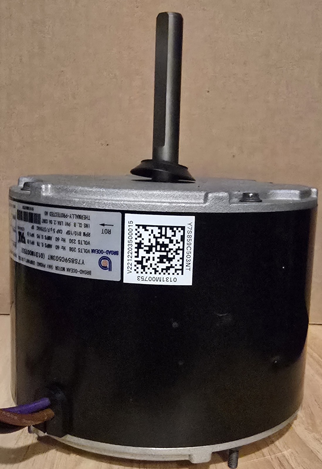 0131M00753 Goodman Broad Ocean OEM Replacement Condenser Fan Motor 1/6 HP