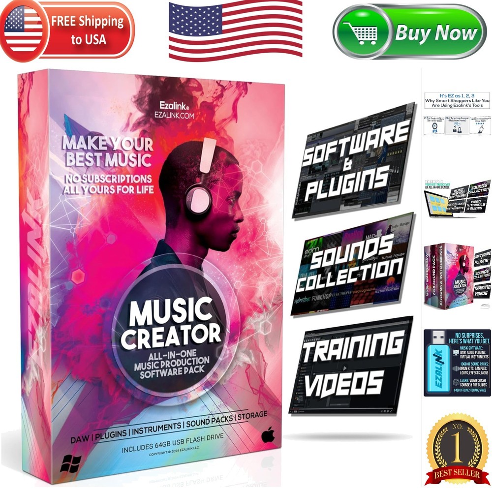 Transform Your Music with  Software Bundle - No Subscriptions Required