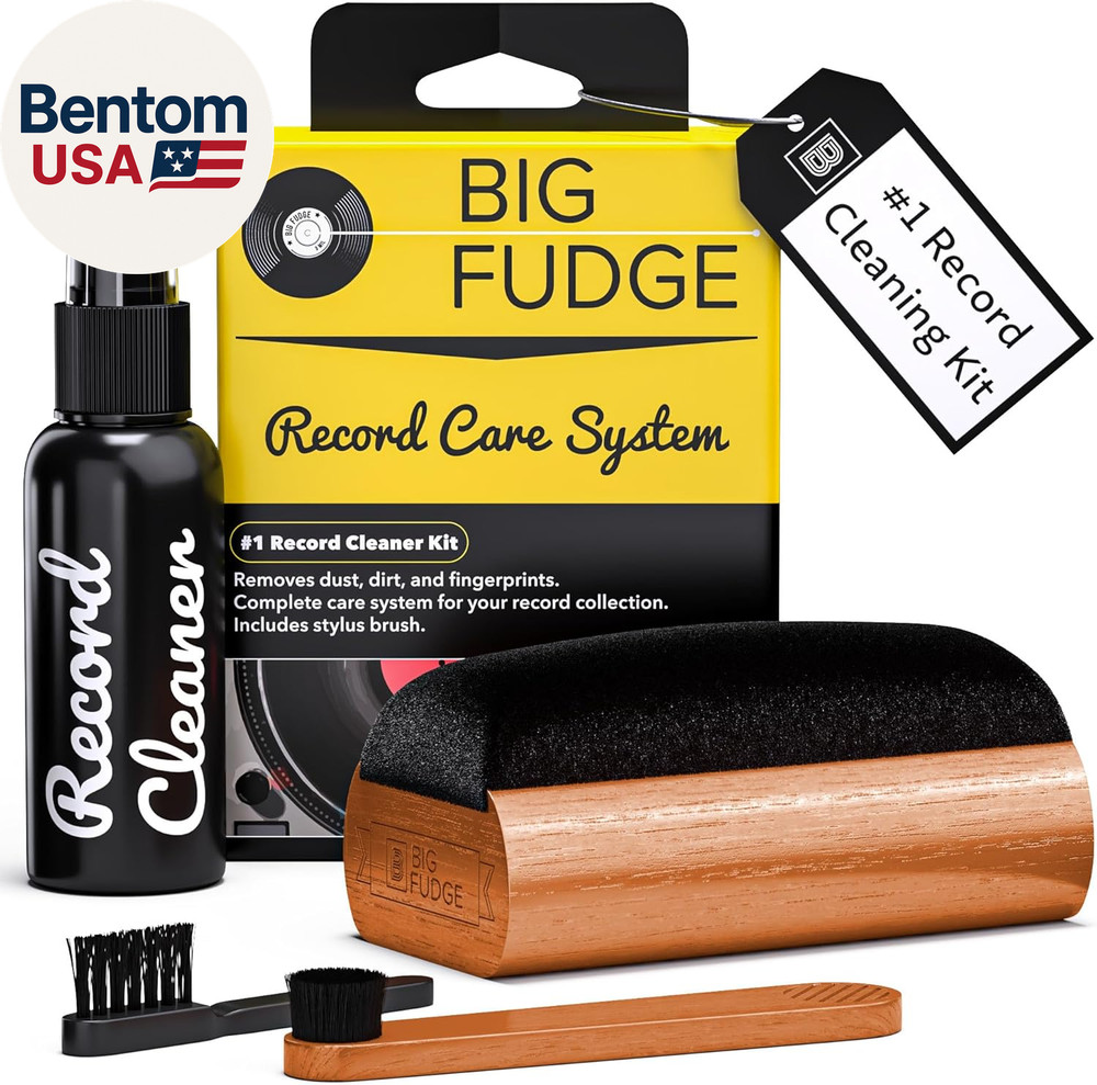 Vinyl Record Cleaning Kit - 4-In-1 Record Cleaner Solution - Includes Ultra-Soft