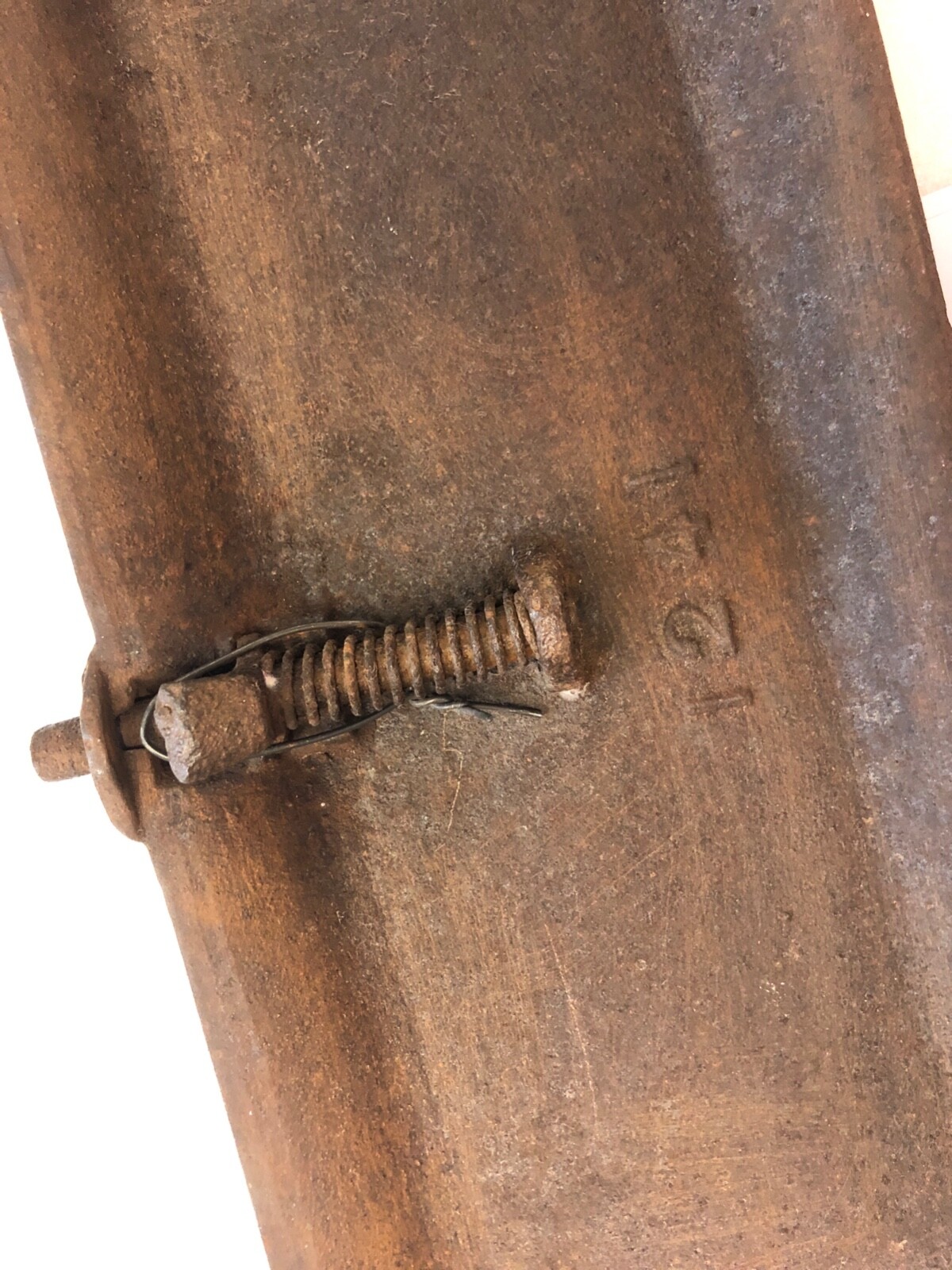 Frost & Wood Smith’s Falls Canada Cast Iron Drawn Mower Toolbox Lid No. 1241