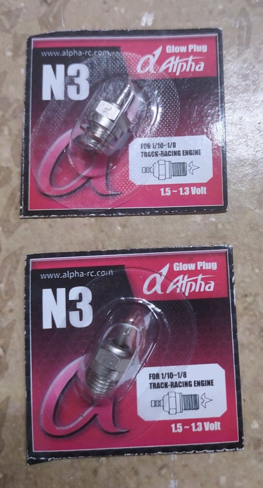 Alpha [NOT TURBO] N3 Hot Glow Plug (2-Pack)