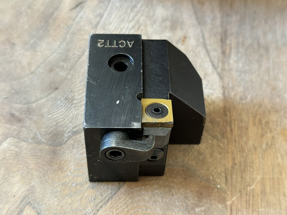 ACCU-SET Roller Backrest Turning Tool ACTT Style With Rectangular Carbide Insert