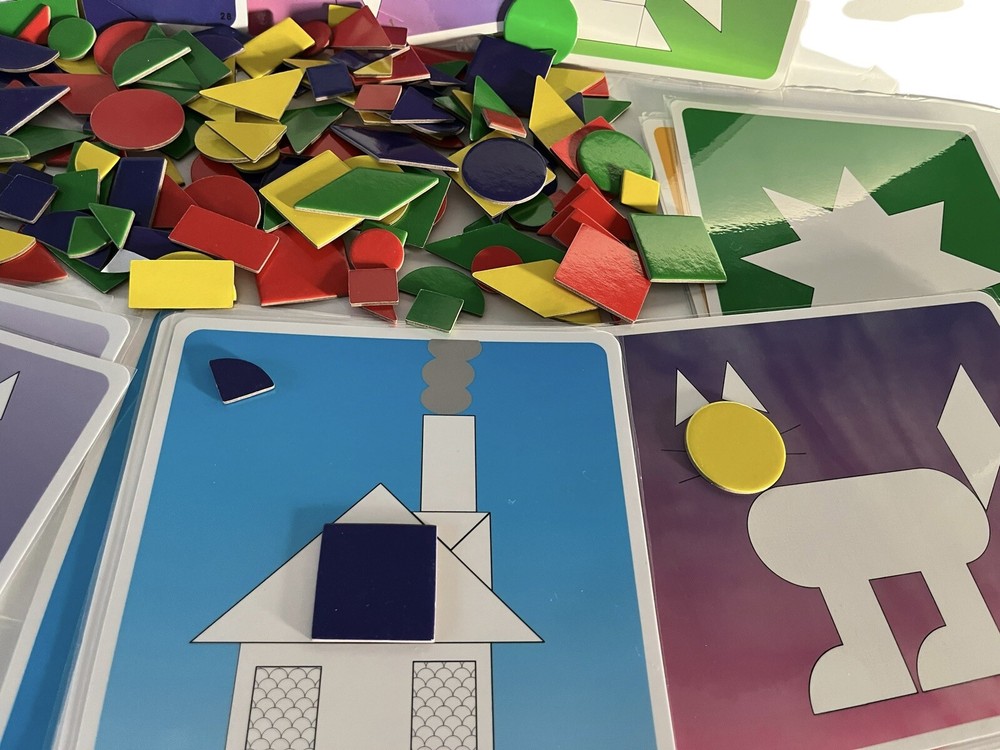 Educational Shapes With Patten Puzzles