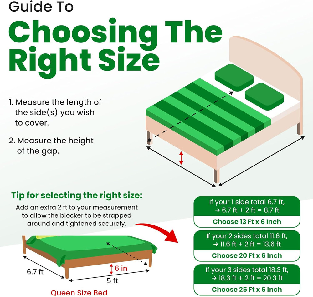 Bundle: 4 Mattress Retainer Bars & 2 Under Bed Gap Blockers