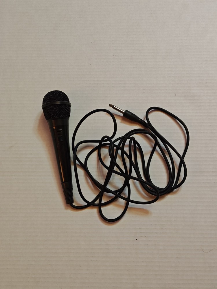 Microphone With 10 Ft. Cord High-Grade Cable On/Off Switch Karaoke UNTESTED