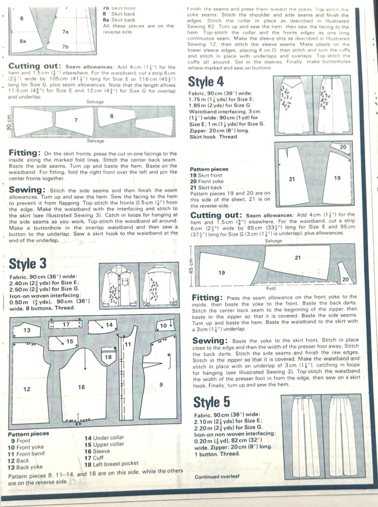 Dressmaking Pattern #62 - Fuller Figure Wardrobe (Various Sizes) New