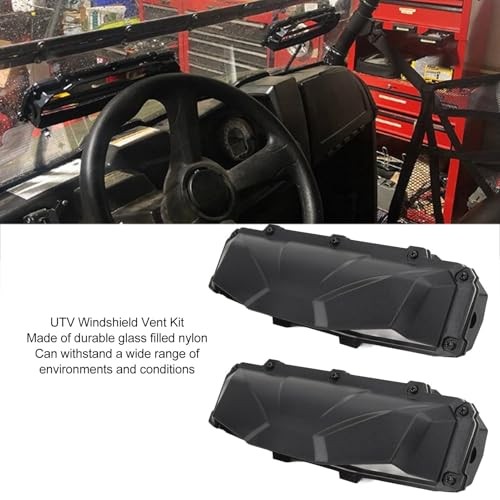 UTV Universal Windshield Vent Self Install Kit, 2 PCS Adjustable Windscreen