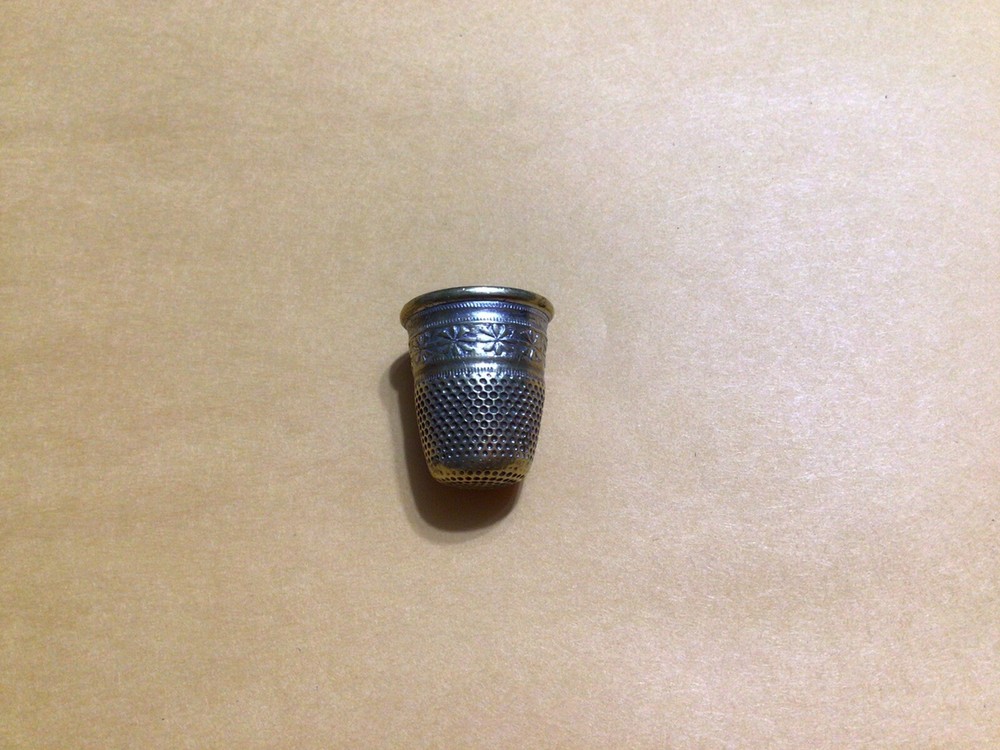 Brass and Silver Thimble